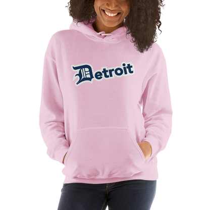 'Detroit' Hoodie (Navy w/ Old English 'D') | Unisex Standard