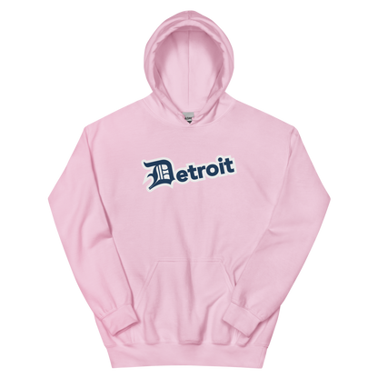 'Detroit' Hoodie (Navy w/ Old English 'D') | Unisex Standard