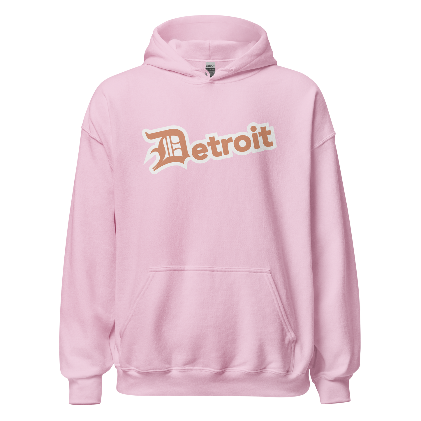 'Detroit' Hoodie (Copper w/ Old English 'D') | Unisex Standard