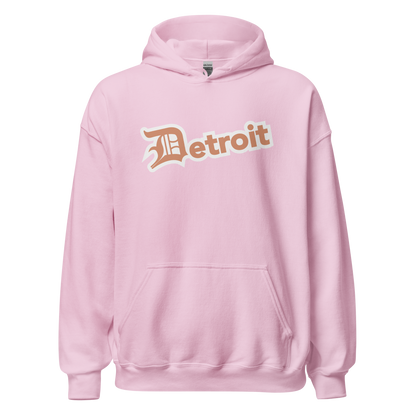 'Detroit' Hoodie (Copper w/ Old English 'D') | Unisex Standard