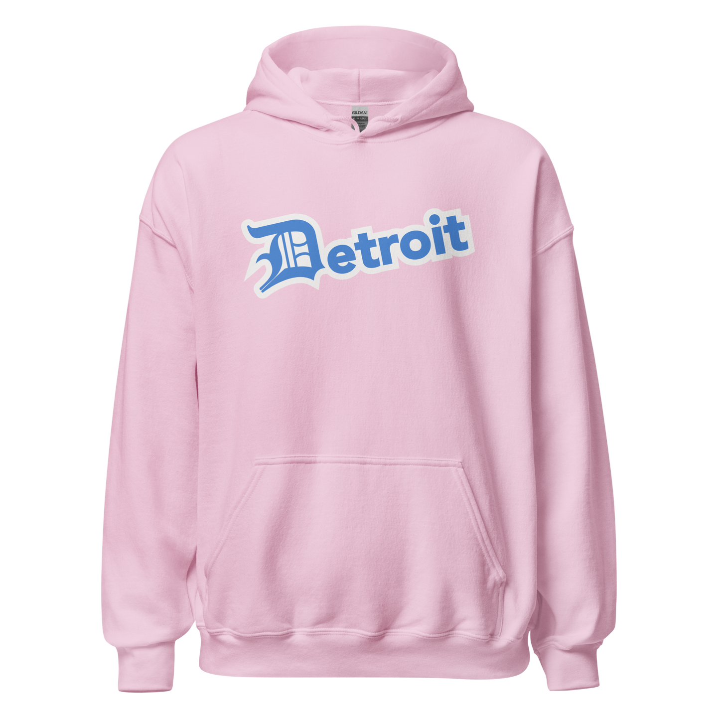 'Detroit' Hoodie (Azure w/ Old English 'D') | Unisex Standard