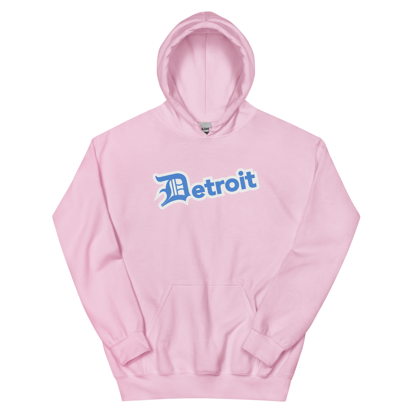 'Detroit' Hoodie (Azure w/ Old English 'D') | Unisex Standard