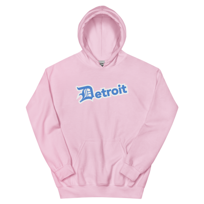 'Detroit' Hoodie (Azure w/ Old English 'D') | Unisex Standard