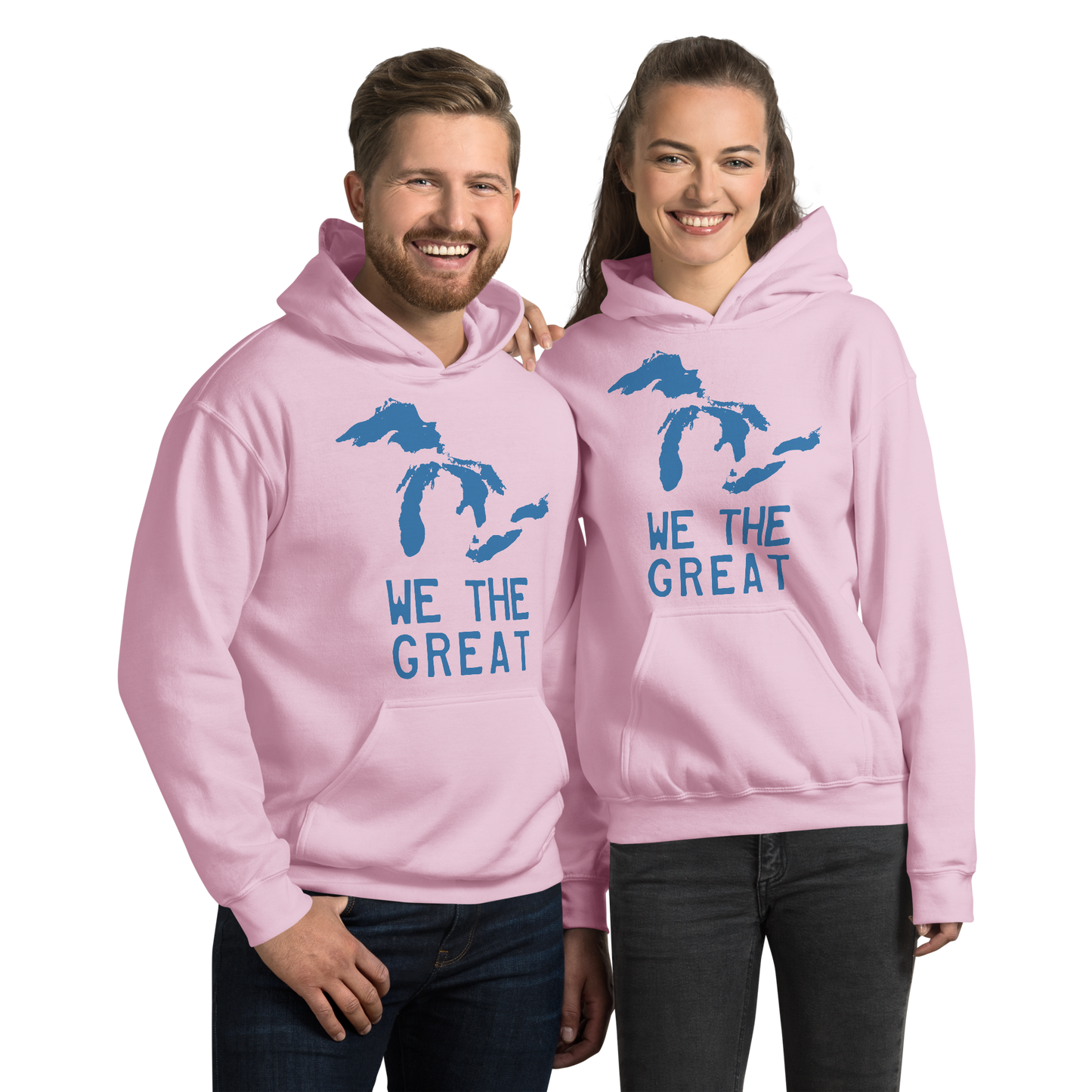 Great Lakes 'We the Great' Hoodie (Superior Blue) | Unisex Standard