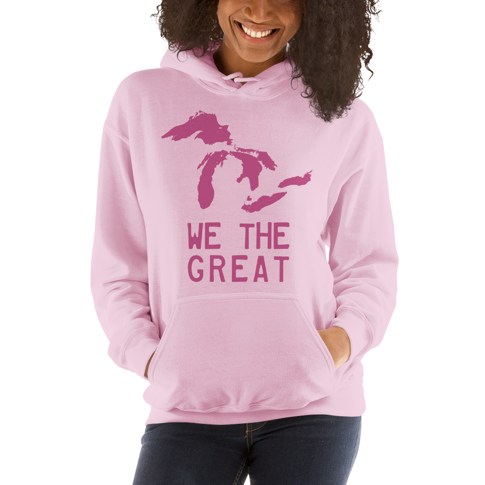 Great Lakes 'We the Great' Hoodie (Apple Blossom Pink) | Unisex Standard