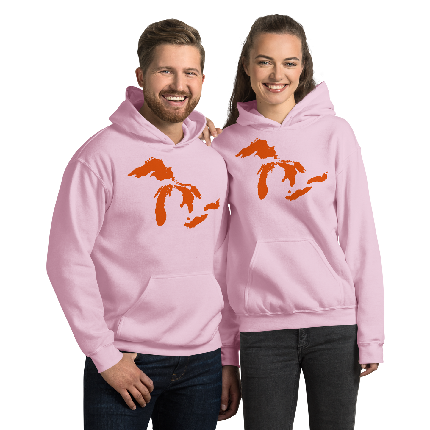 Great Lakes Hoodie (Maple Leaf Orange) | Unisex Standard