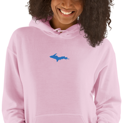 Michigan Upper Peninsula Hoodie (w/ Embroidered Azure UP Outline) | Unisex Standard