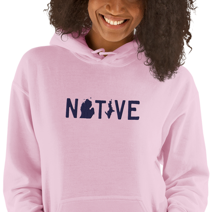 Michigan 'Native' Hoodie (Licence Plate Font) | Unisex Standard - Emb.