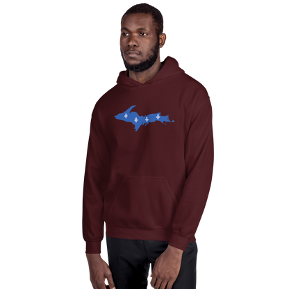 Michigan Upper Peninsula Hoodie (w/ UP Quebec Flag Outline) | Unisex Standard