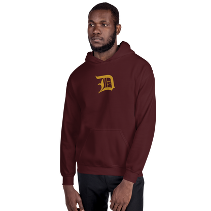 Detroit 'Old English D' Hoodie (Gold) | Unisex Standard - Emb.