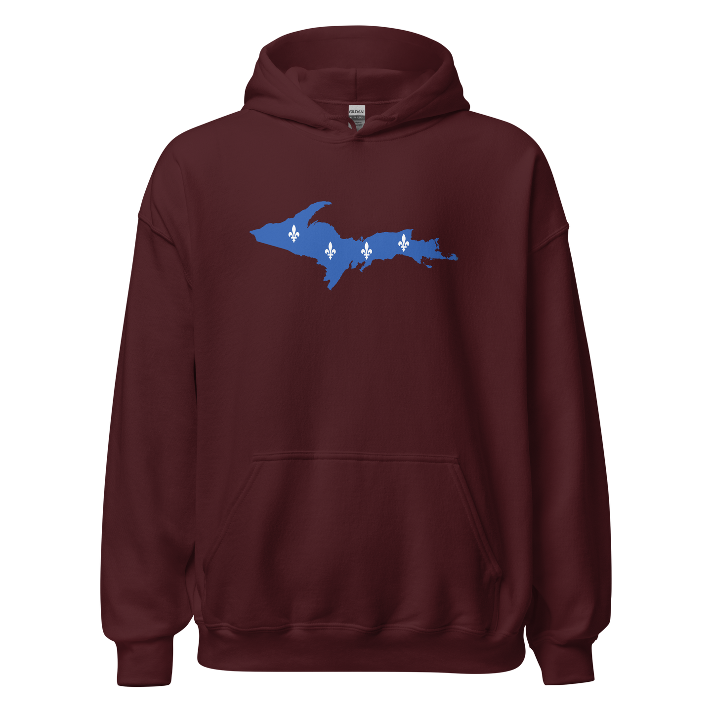 Michigan Upper Peninsula Hoodie (w/ UP Quebec Flag Outline) | Unisex Standard