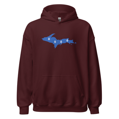 Michigan Upper Peninsula Hoodie (w/ UP Quebec Flag Outline) | Unisex Standard