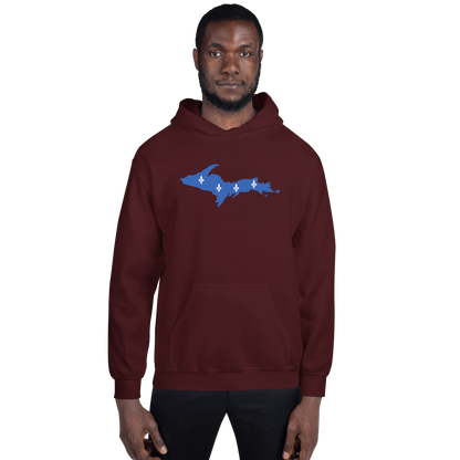 Michigan Upper Peninsula Hoodie (w/ UP Quebec Flag Outline) | Unisex Standard