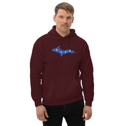 Michigan Upper Peninsula Hoodie (w/ UP Quebec Flag Outline) | Unisex Standard