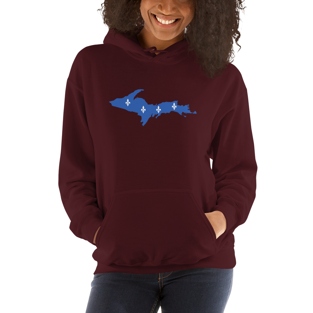 Michigan Upper Peninsula Hoodie (w/ UP Quebec Flag Outline) | Unisex Standard