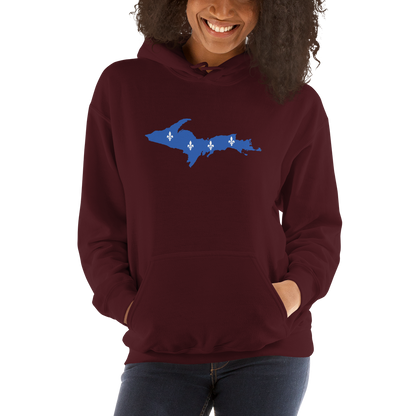 Michigan Upper Peninsula Hoodie (w/ UP Quebec Flag Outline) | Unisex Standard