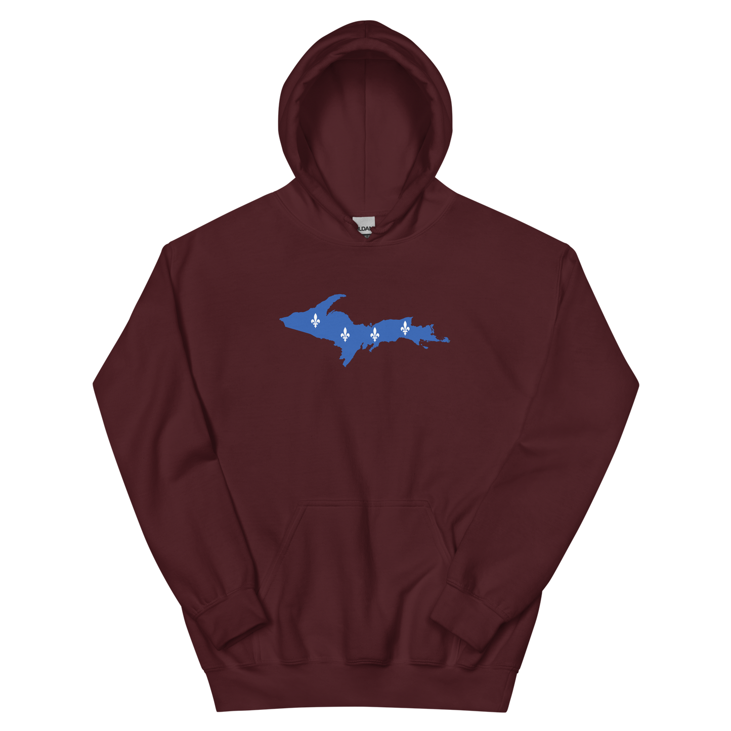 Michigan Upper Peninsula Hoodie (w/ UP Quebec Flag Outline) | Unisex Standard