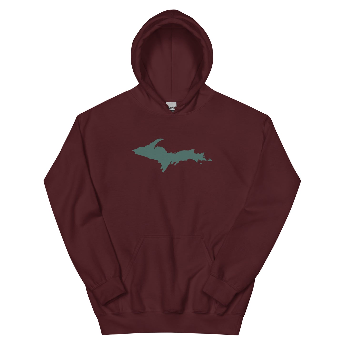 Michigan Upper Peninsula Hoodie (w/ Green UP Outline) | Unisex Standard