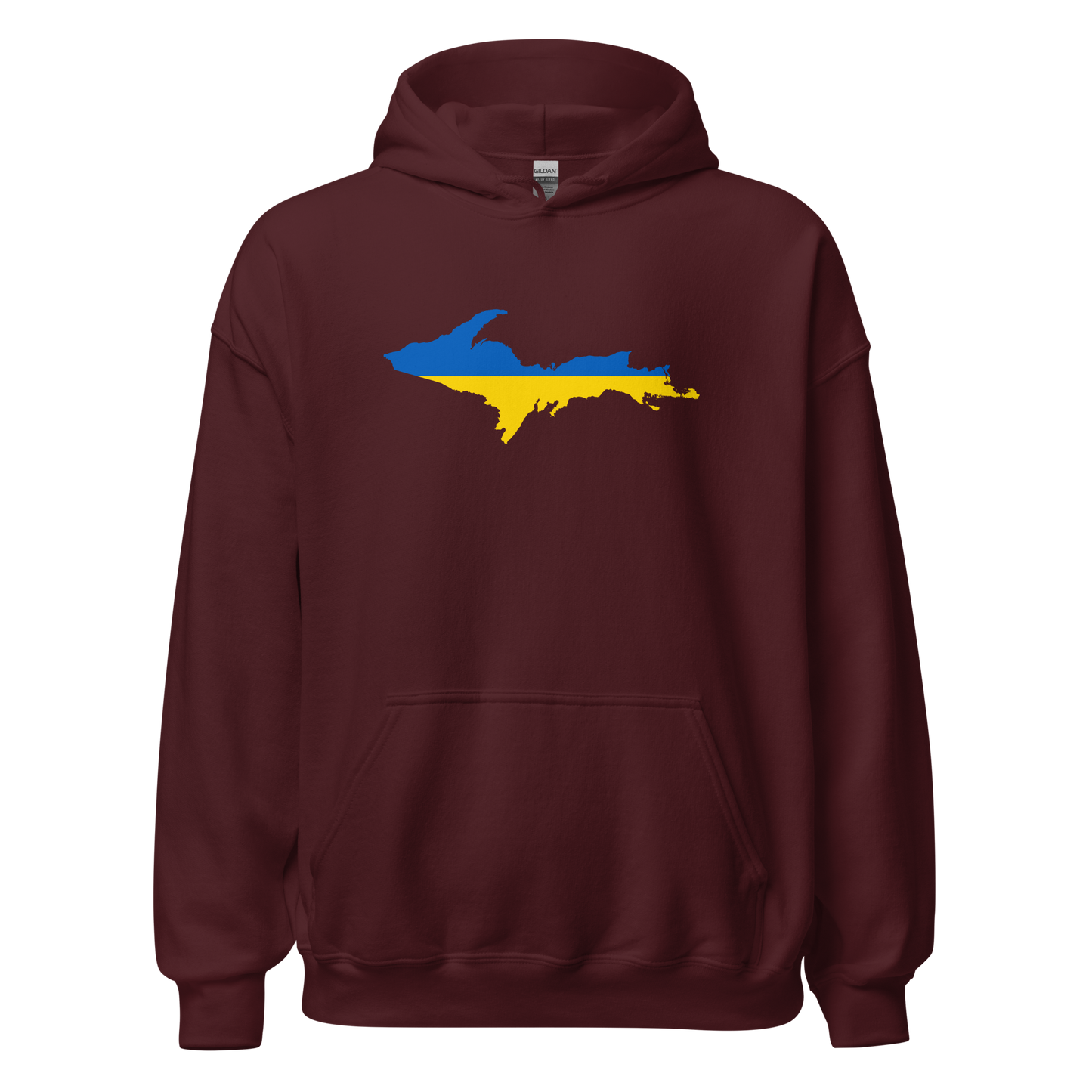 Michigan Upper Peninsula Hoodie (w/ UP Ukraine Outline) | Unisex Standard