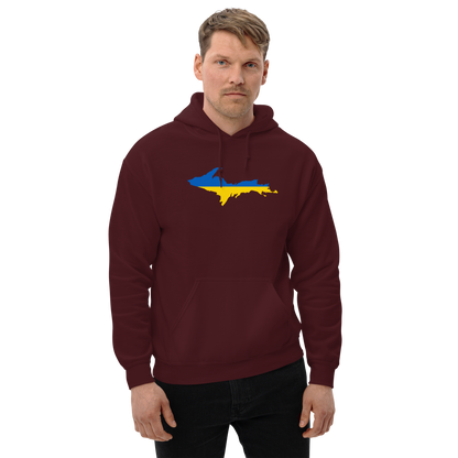 Michigan Upper Peninsula Hoodie (w/ UP Ukraine Outline) | Unisex Standard