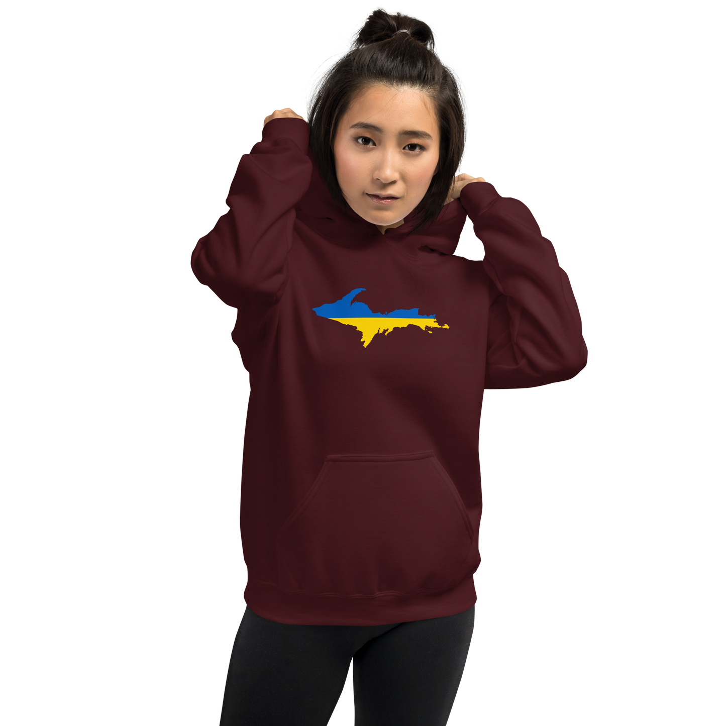 Michigan Upper Peninsula Hoodie (w/ UP Ukraine Outline) | Unisex Standard