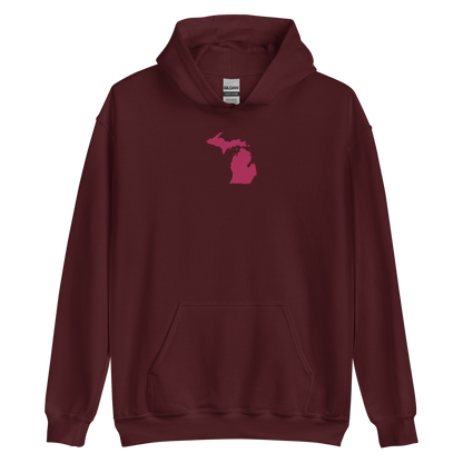 Michigan Hoodie (w/ Pink MI Outline) | Unisex Standard - Emb.