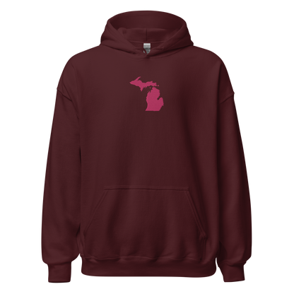 Michigan Hoodie (w/ Pink MI Outline) | Unisex Standard - Emb.