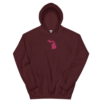 Michigan Hoodie (w/ Pink MI Outline) | Unisex Standard - Emb.