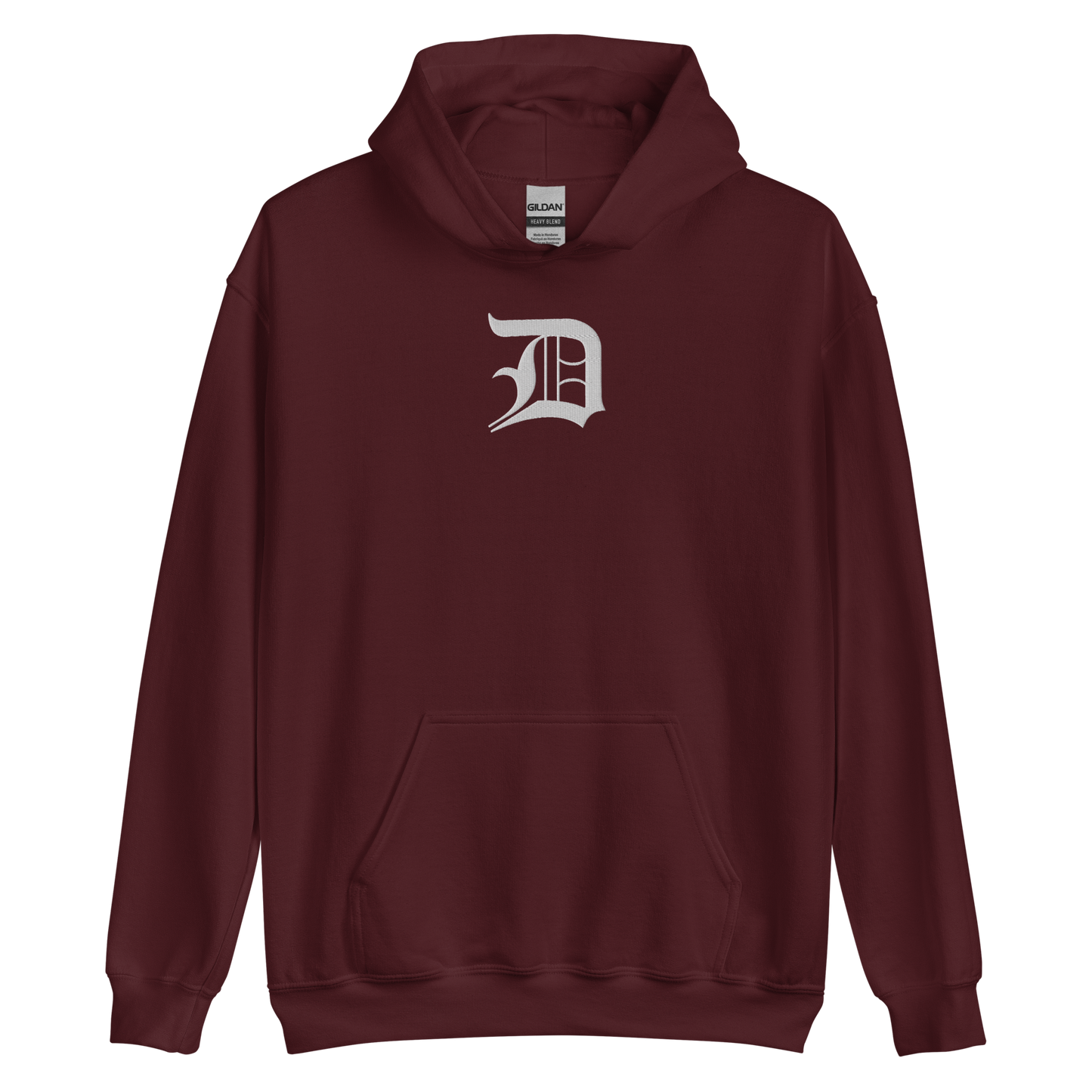 Detroit 'Old English D' Hoodie | Unisex Standard - Emb.