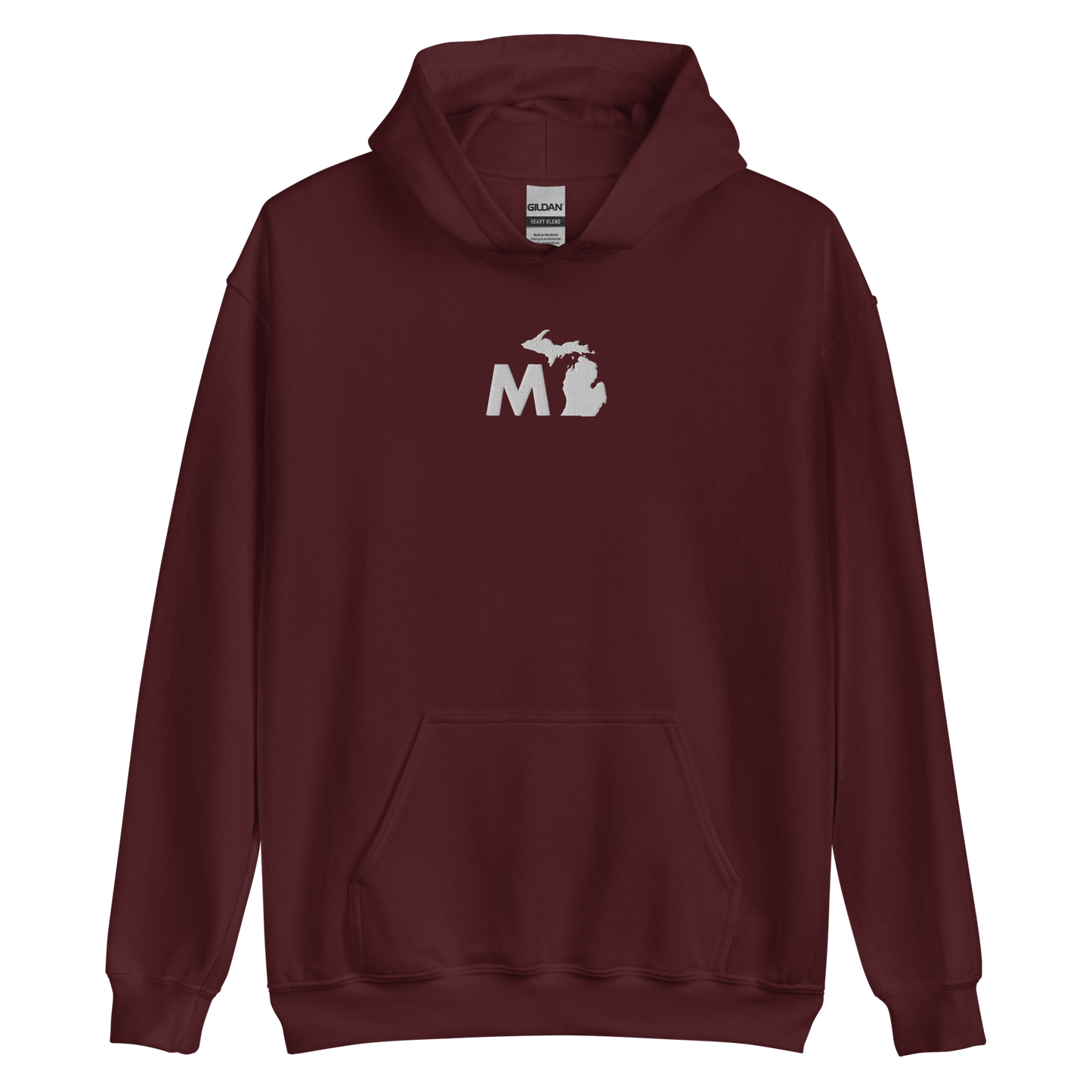 Michigan 'MI' Hoodie (Geometric Sans Font) | Unisex Standard - Emb.