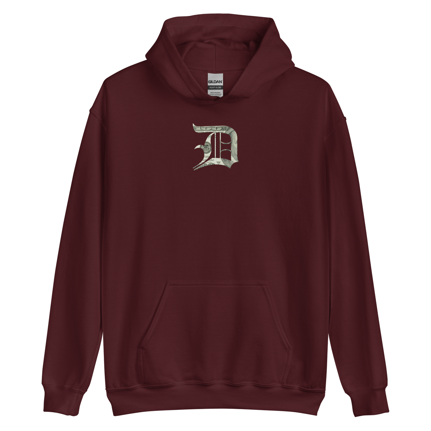 Detroit 'Old English D' Hoodie (Benjamins Edition) | Unisex Standard - Emb.