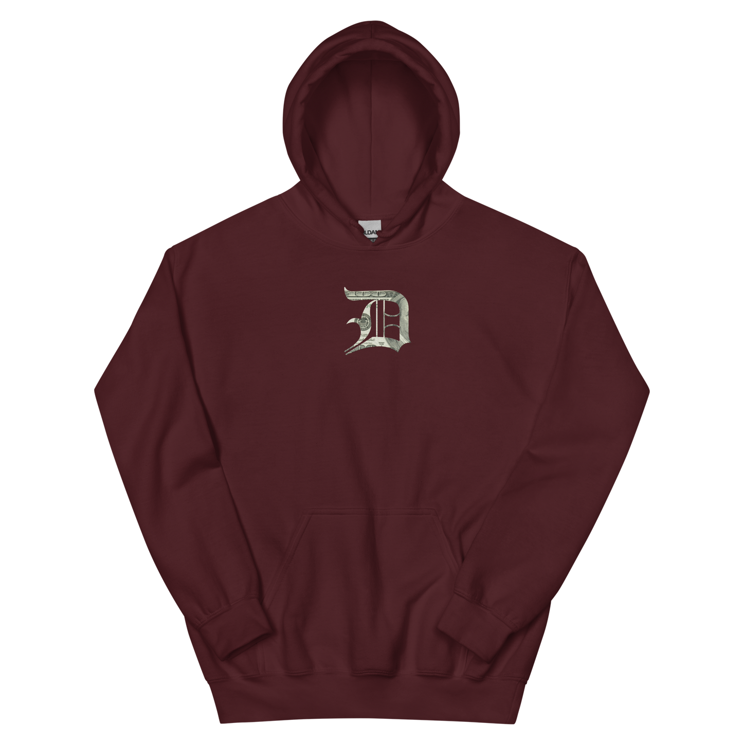 Detroit 'Old English D' Hoodie (Benjamins Edition) | Unisex Standard - Emb.