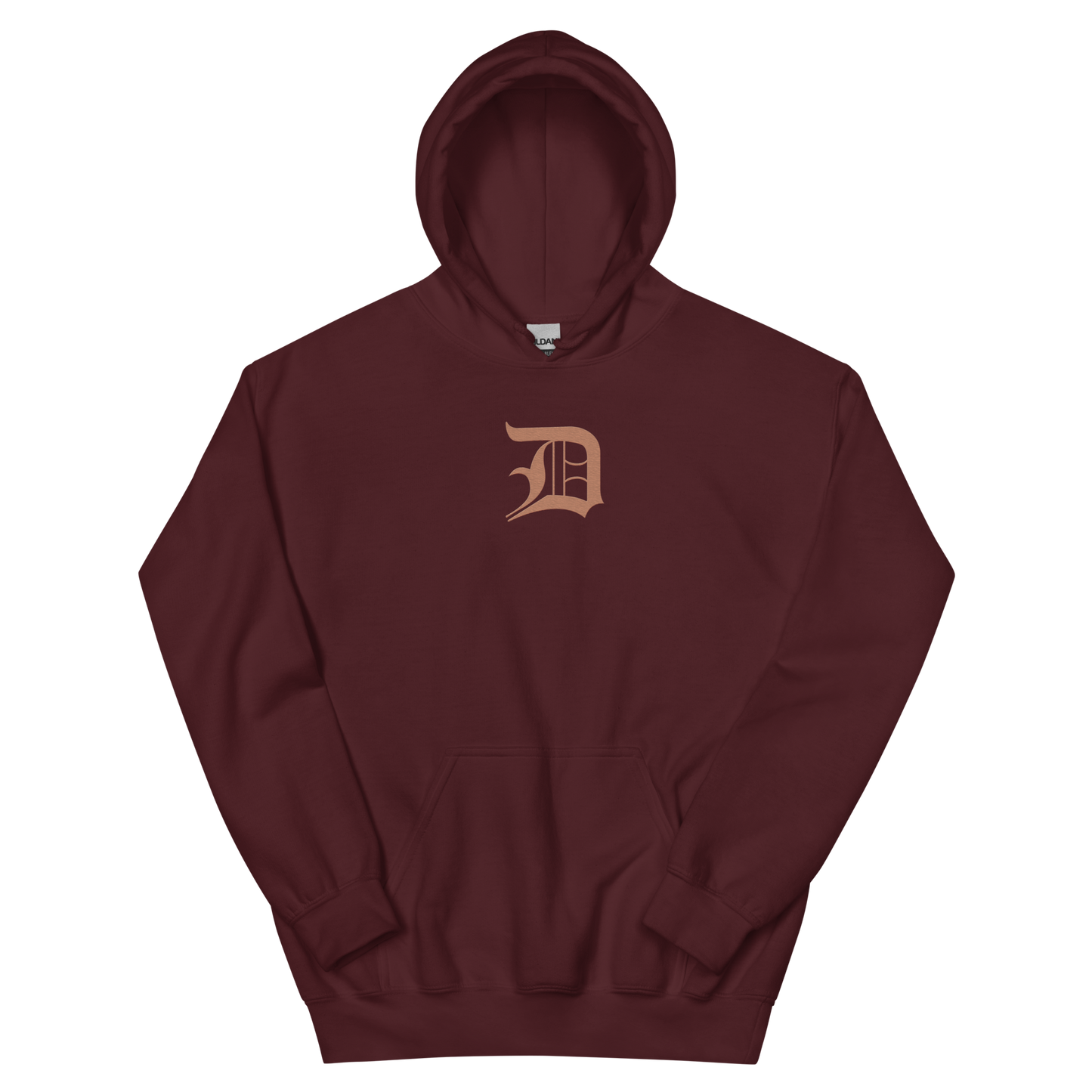 Detroit 'Old English D' Hoodie (Copper Color) | Unisex Standard - Emb.