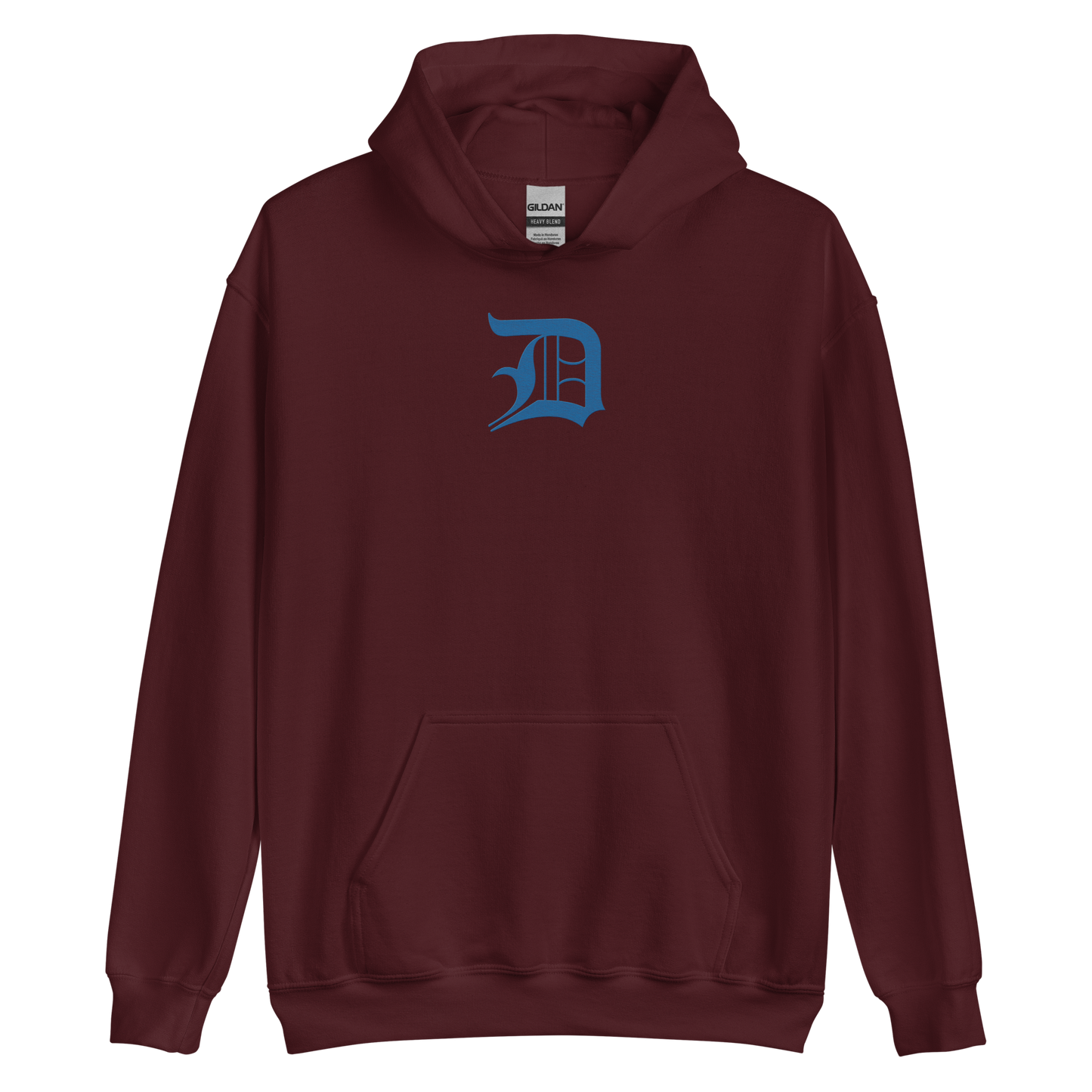 Detroit 'Old English D' Hoodie (Azure) | Unisex Standard - Emb.