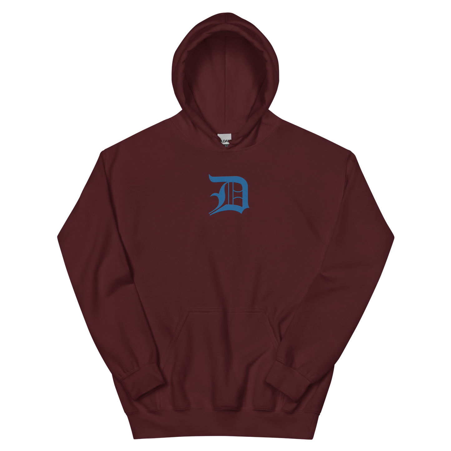 Detroit 'Old English D' Hoodie (Azure) | Unisex Standard - Emb.