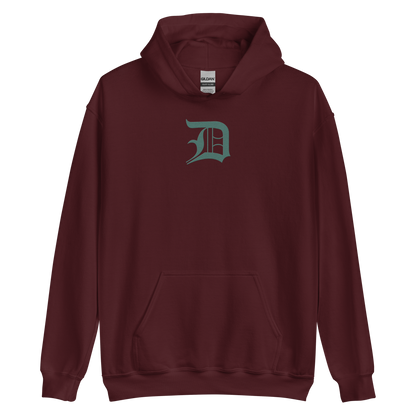 Detroit 'Old English D' Hoodie (Copper Green) | Unisex Standard - Emb.