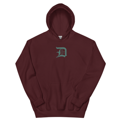 Detroit 'Old English D' Hoodie (Copper Green) | Unisex Standard - Emb.