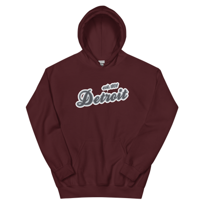 'Detroit EST. 1701' Hoodie (Iron Ore Grey Script Font) | Unisex Standard