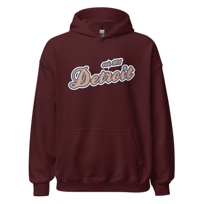 'Detroit EST. 1701' Hoodie (Copper Script Font) | Unisex Standard