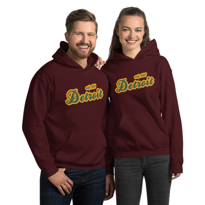 'Detroit EST. 1701' Hoodie (Ginger Ale Green Script Font) | Unisex Standard