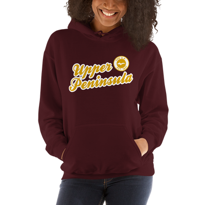 'Upper Peninsula EST. 1837' Hoodie (Gold Script Font) | Unisex Standard