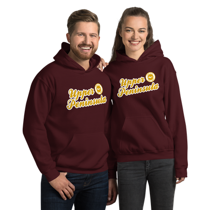 'Upper Peninsula EST. 1837' Hoodie (Gold Script Font) | Unisex Standard