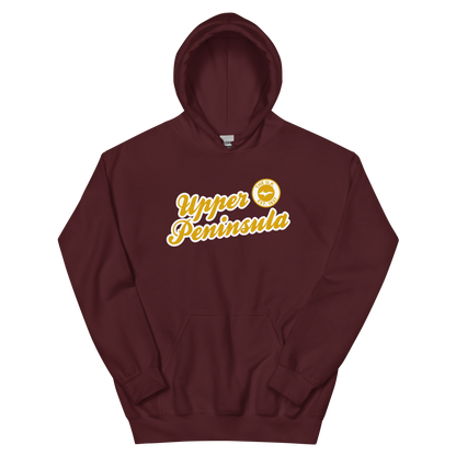 'Upper Peninsula EST. 1837' Hoodie (Gold Script Font) | Unisex Standard