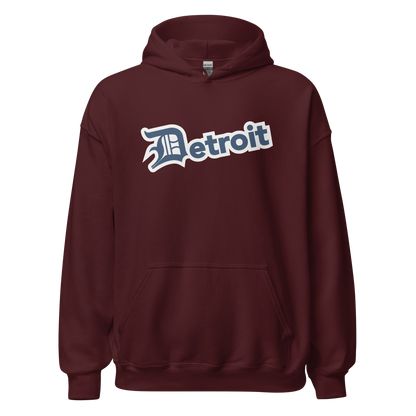 'Detroit' Hoodie (Navy w/ Old English 'D') | Unisex Standard