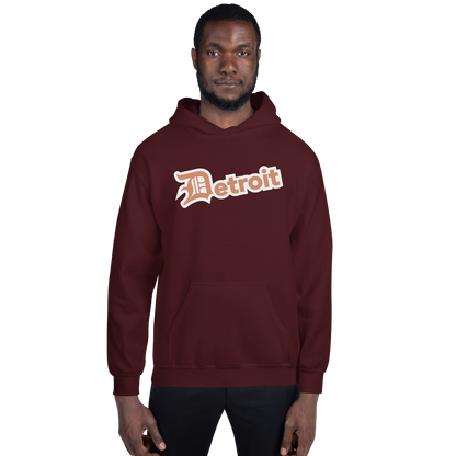 'Detroit' Hoodie (Copper w/ Old English 'D') | Unisex Standard