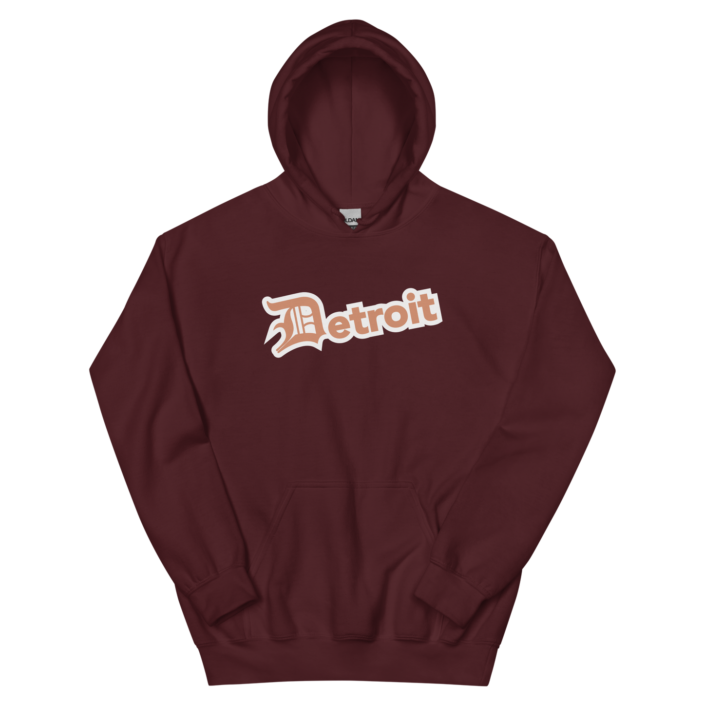 'Detroit' Hoodie (Copper w/ Old English 'D') | Unisex Standard