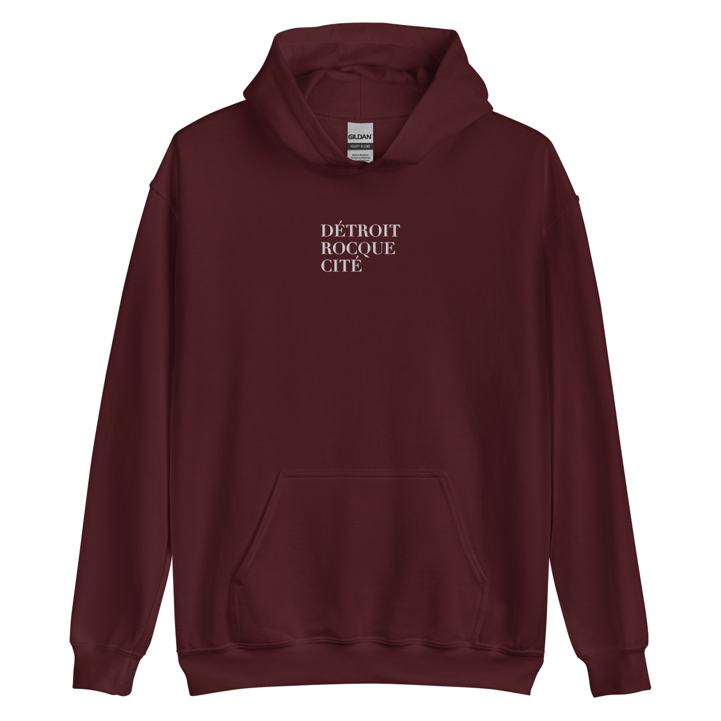 'Détroit Rocque Cité' Hoodie | Unisex Standard - Emb.