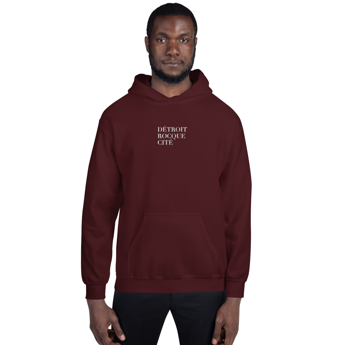 'Détroit Rocque Cité' Hoodie | Unisex Standard - Emb.