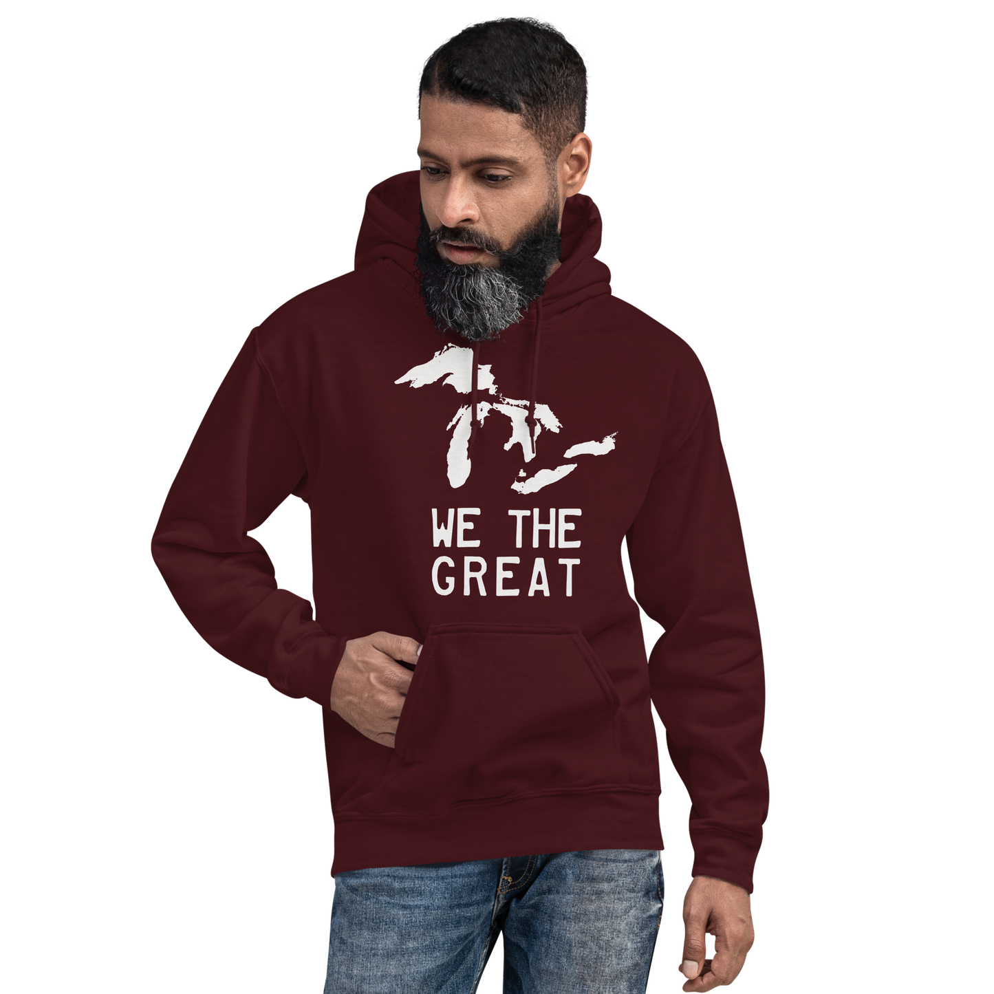 Great Lakes 'We The Great' Hoodie (Birch Bark White) | Unisex Standard