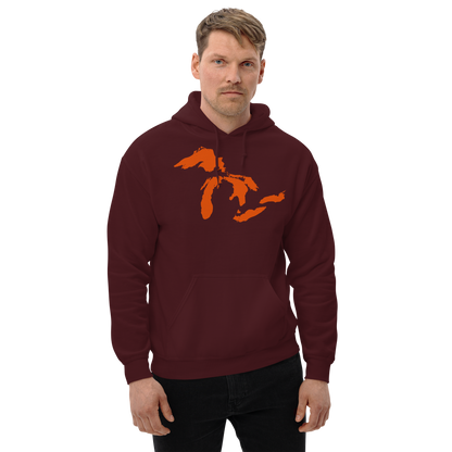 Great Lakes Hoodie (Maple Leaf Orange) | Unisex Standard